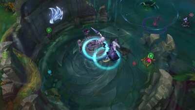 Cool interaction between Battle Academia Katarina and Spirit Blossom Yone recall