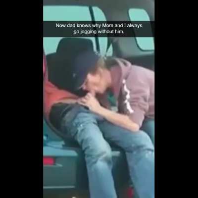 Mom was mad not because she was exposed but because Dad will now join us on our jogs.