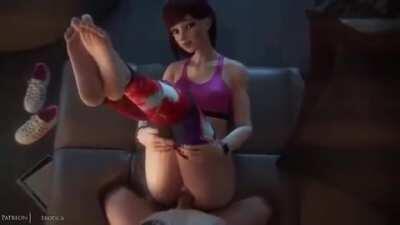 D.va In Workout Outfit (VGErotica) [Overwatch]