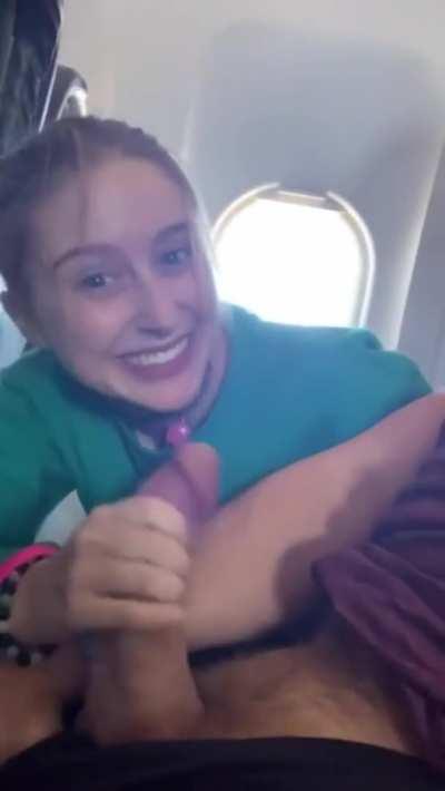 Blowjob on a plane