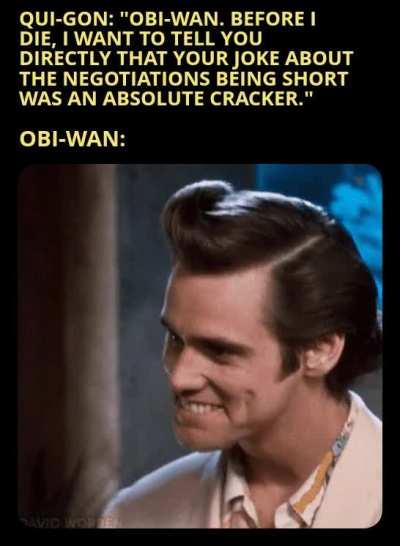 Deleted scene of Qui-Gon's last words to his beloved friend