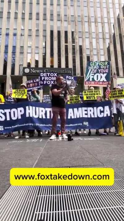 Protest at FOX News headquarters