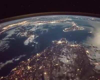 A flyby of Earth from the International Space Station