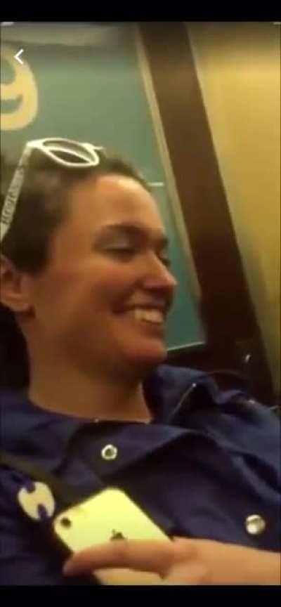 Guy share blunt on nyc subways