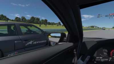In Gran Turismo 7, some cars are equipped with functional blind spot monitoring lights.