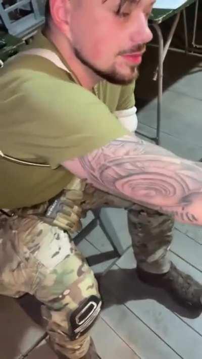 A Ukrainian currently serving on the front