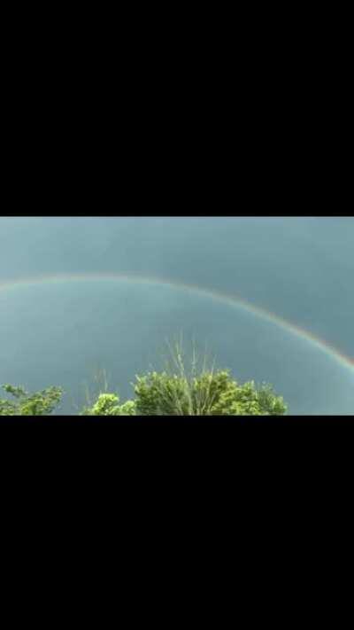 A beautiful double rainbow I saw on my birthday yesterday. I saw both ends of it by the time it faded hours later