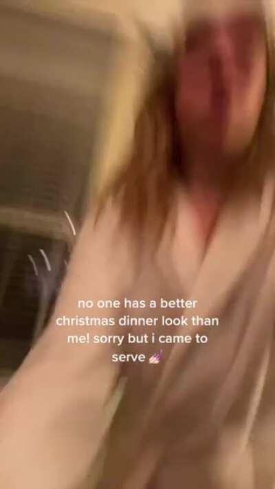 Christmas dinner look