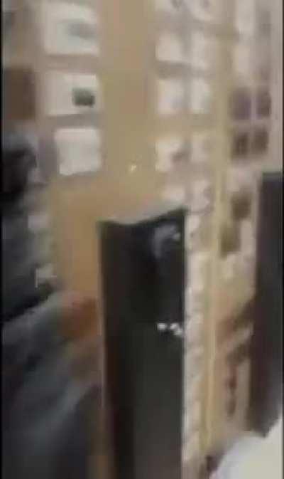 Customers from Mall of America hide after hearing gunshots around 15 minutes ago.