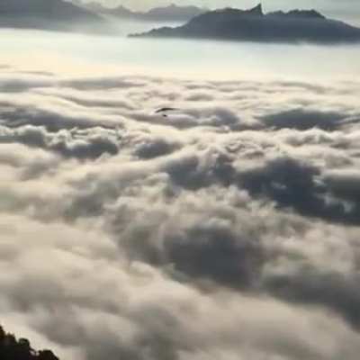 🔥 Flying above the clouds
