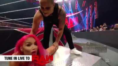 Shayna Baszler destroys a plastic barbie
