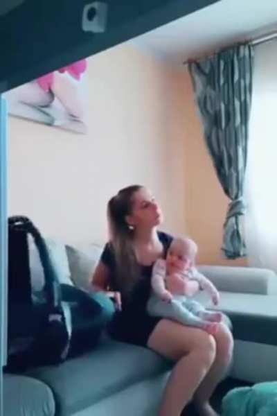 A new mother's muscle memory...