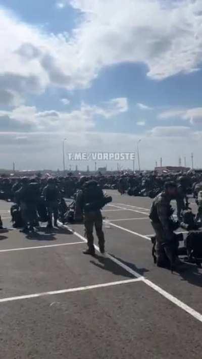 RU POV: Thousands of Chechens Are Mobilized and Seem to be Very Well Equipped , ready for Deployment