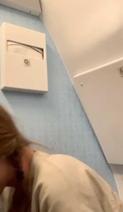 Adorable Riley in the plane bath