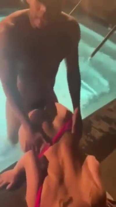 You got luck at the pool