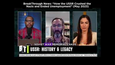 “…it was the Soviet Union principally working with the partisan movements in Europe that defeated the nazis…it’s not fashionable to talk about that.”
