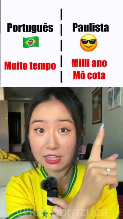 Uma japonesa falando Paulistano
