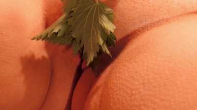Nettles stinging my pussy 