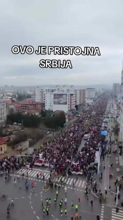 Protesters Clear Path for Ambulance to Pass