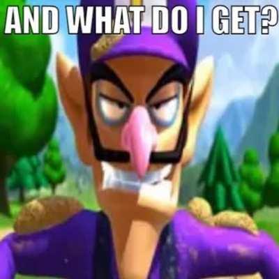 sugma male waluigi