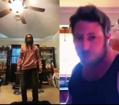 Sit down, no stand up, wait no…