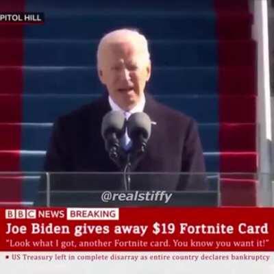 biden givin away fortnite card !>???!?!? !!! 😳😳😳😳