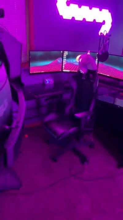 My cyberpunk themed basement is coming together!