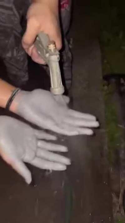 WCGW applying oil based paint to your face.