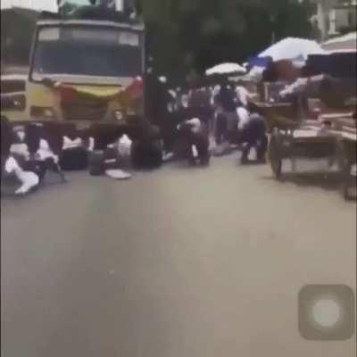 WCGW Brake checking a bus
