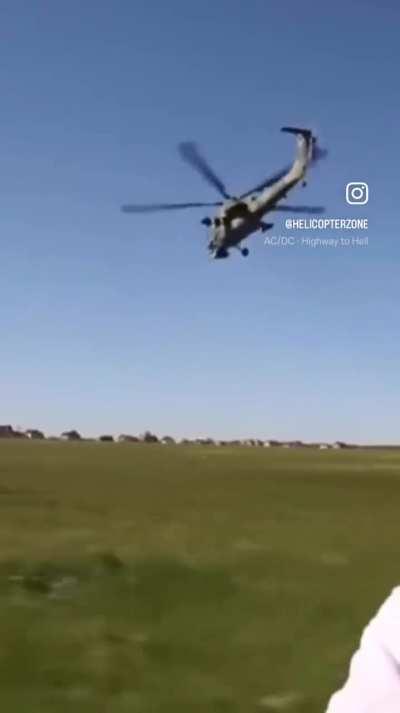 Ever seen an Mi-28 doing pirouettes in the sky at 60 knots?