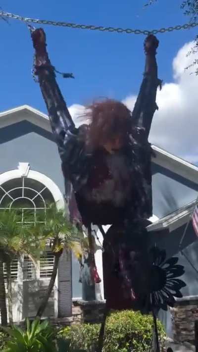 Most terrifying Halloween dec I've seen on here
