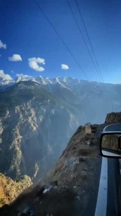 Always take the scenic route just like this one in Kinnaur, India