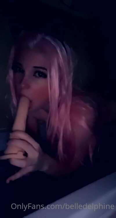 New Leaked Vid Of Belle Deepthroating!