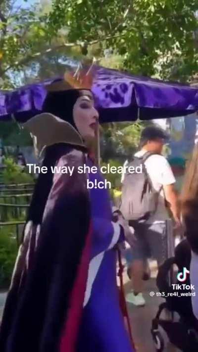 Not the happiest place in the world for this Karen. 