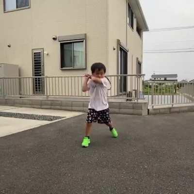 A good two-handed backhand needs to be practised!