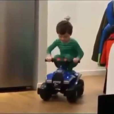 small child does insane backflip