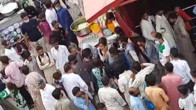 Mob harassing two girl in Pakistan. (due to not being so called modest)