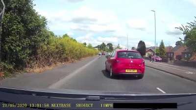 Idiot pulls out and forces my mum to do an emergency stop