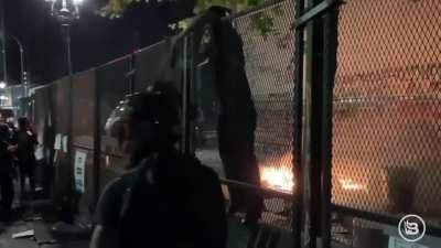 Peaceful protester explains the wounds officers left him for no reason...