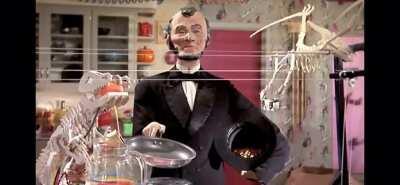 A whole breakfast machine so he can spend time taping his face