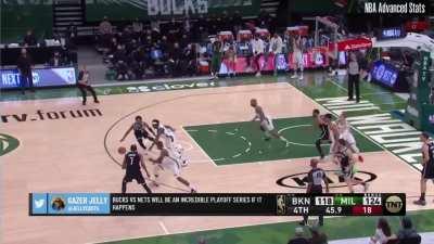 [Highlight] Jrue Holiday with the dagger steal on Kyrie Irving