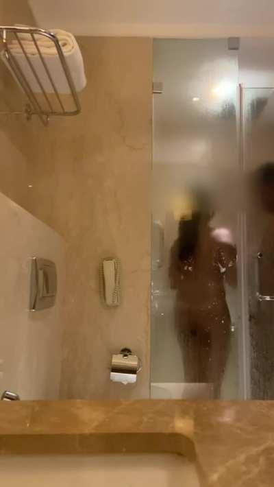 Hot Showers are always exciting and relaxing.. especially with a hot chic along.. 😍