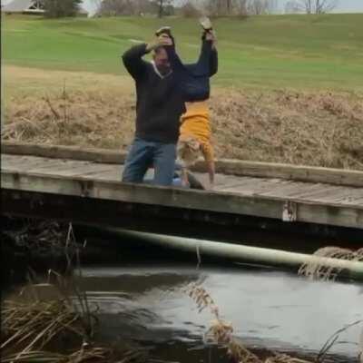 HMB while I try an retrieve my balls.