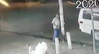 The guy vanishes into thin air