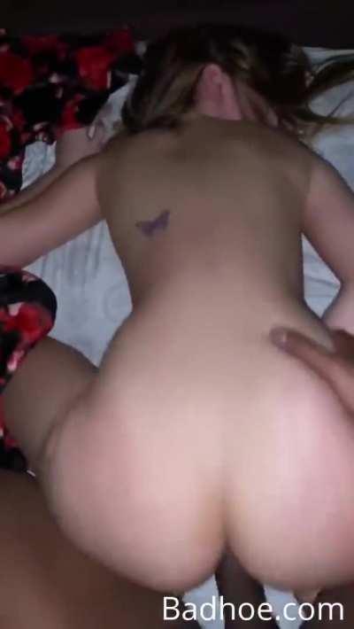 Blonde Bubble Butt BBC Beatdown 