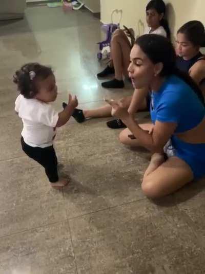 Two sisters having a heated arguement. 