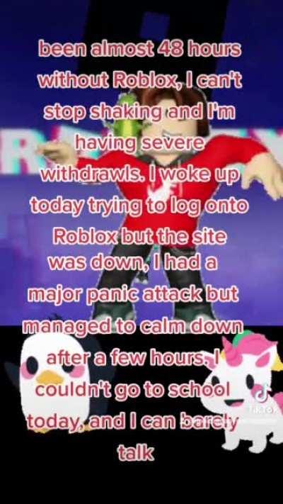 Thanks, I hate roblox being down