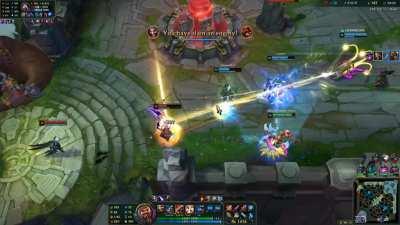 Still pretty new to Draven, but did my first penta (Ignore my friend talking)