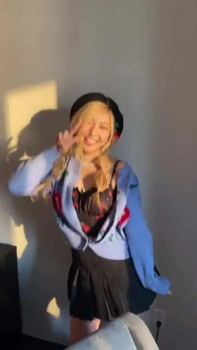 Janet in a cute outfit