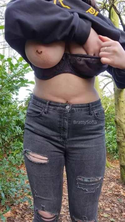 I never miss an opportunity to pull out my titties